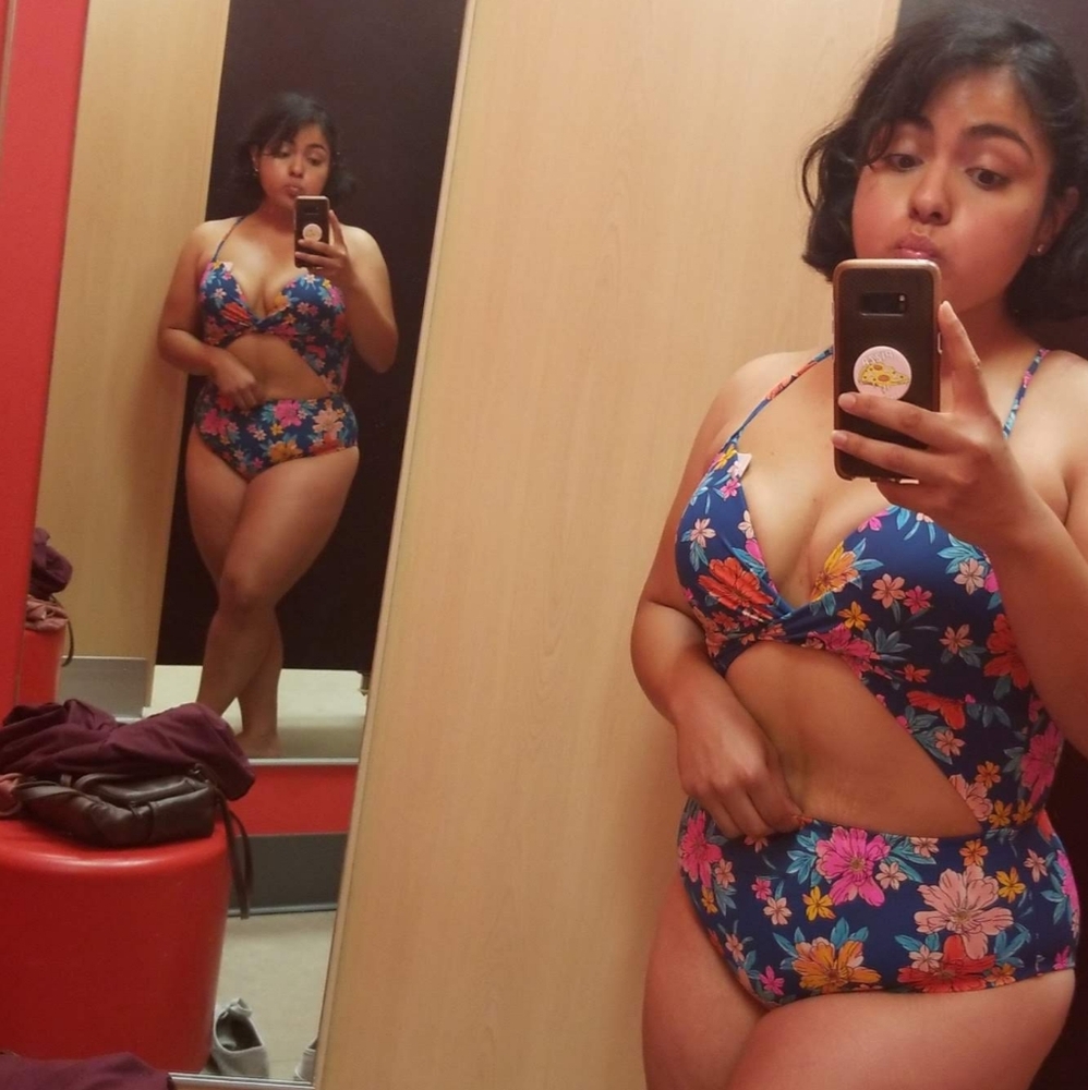 Floral Cutout Swimsuit